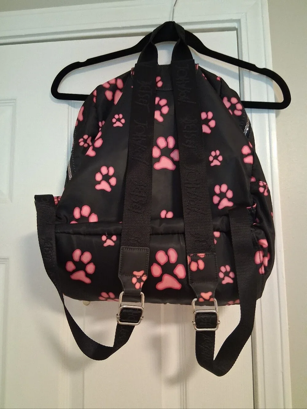 Betsey Johnson Pink Paw Print Backpack
